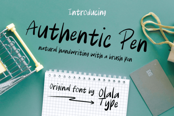 Authentic Pen: A Handwritten Typeface for Editorial Design