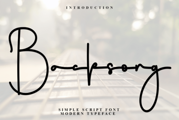 Backsong Typeface: Elevating Digital Brand Identity with Handwritten Elegance