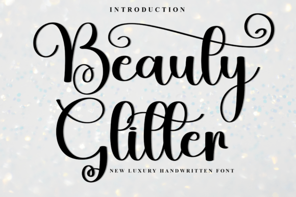 Beauty Glitter: A Flowing Handwritten Font for Elegant Brand Identity