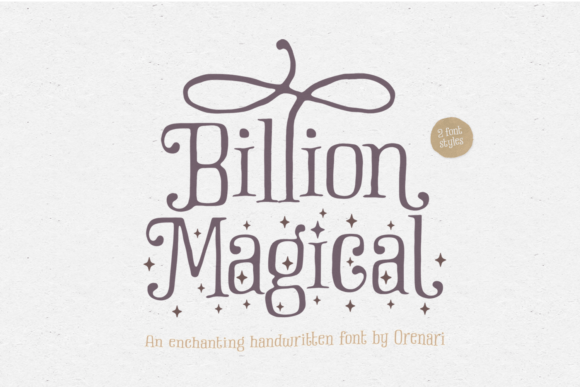 Billion Magical Typeface: Elevate Digital Brand Identity