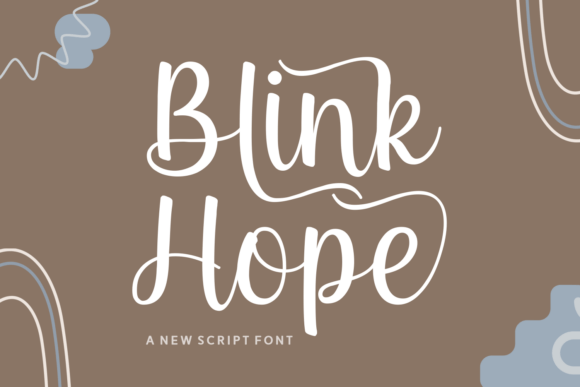 Blink Hope: A Cheerful Script Font for Heartfelt Branding Projects