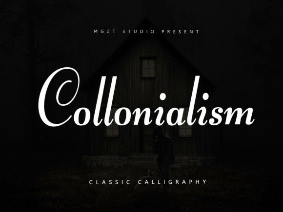 Collonialism Typeface: Elevating Handmade Branding with Regal Typography