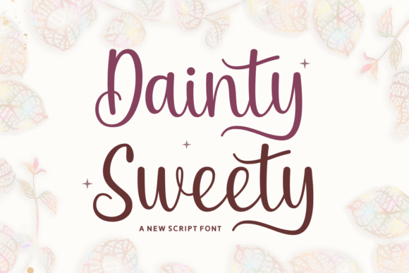Dainty Sweety: A Script Font for Whimsical Brand Identities