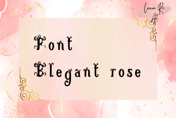 Elegant Rose Typeface Review for Handmade Product Design