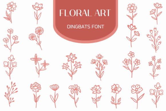 Floral Art Typeface: Elevate Handmade Labels and Invitations