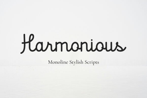 Harmonious Typeface: Elevating Brand Identity with Elegant Handwritten Style