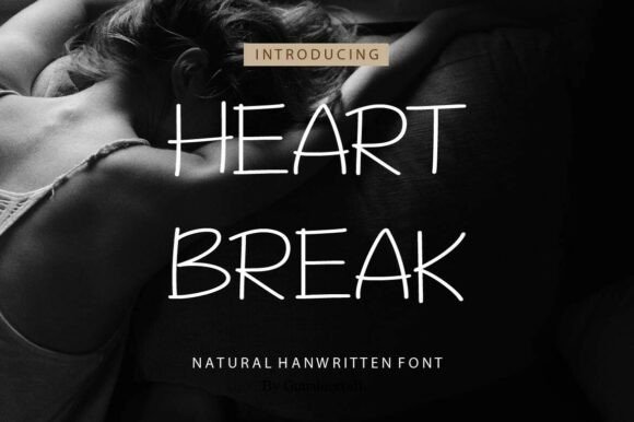 Hearbreak Typeface: A Whimsical Display Font for Playful Brands