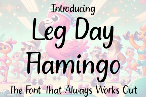 Leg Day Flamingo: A Playful Display Typeface for Editorial Design