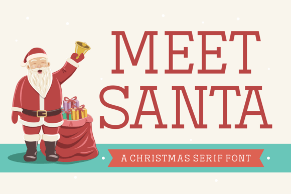 Meet Santa: The Elegant Serif Font for Holiday Crafters