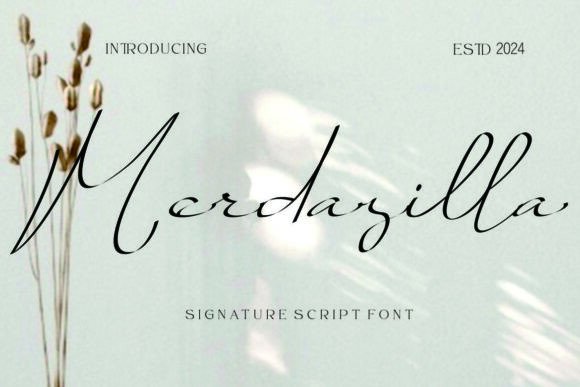 Merdazilla: The Elegant Handwritten Typeface for Crafters and Sellers