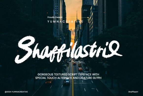 Shaffilastri: A Web Designer’s Take on Textured Script Typography
