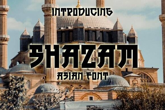 Shazam Typeface Review: Elevating Campaign Visuals with Asian-Inspired Elegance