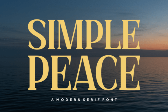 Simple Peace Typeface: A Calm Upgrade for Your Brand Identity