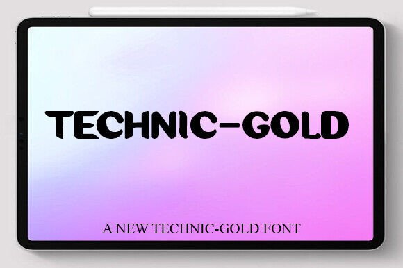Technic Gold: The Perfect Display Font for Editorial Design