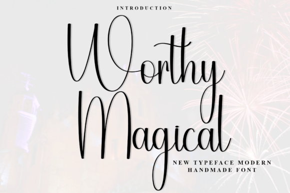 Worthy Magical: A Premium Script Font for Handmade Branding